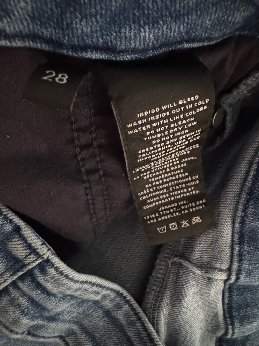 J Brand High-Rise Button-Fly Jeans in Medium Blue - Picture 5 of 5